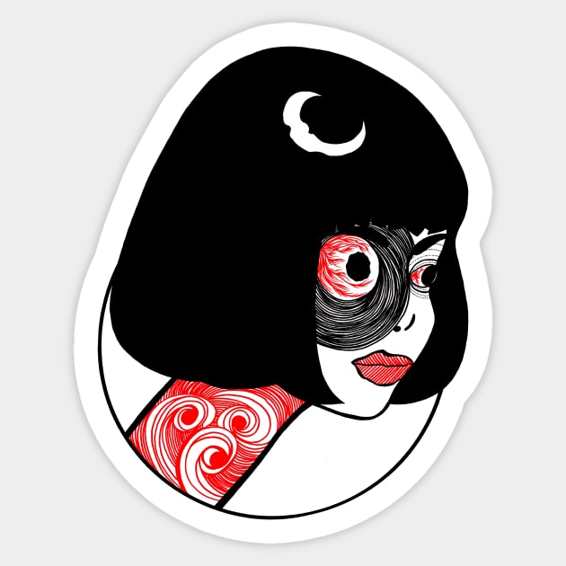 Demon Eye Sticker by FUN ART